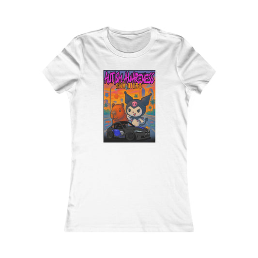 Autism Awareness Women's Favorite Tee - Supportive Graphic T-Shirt