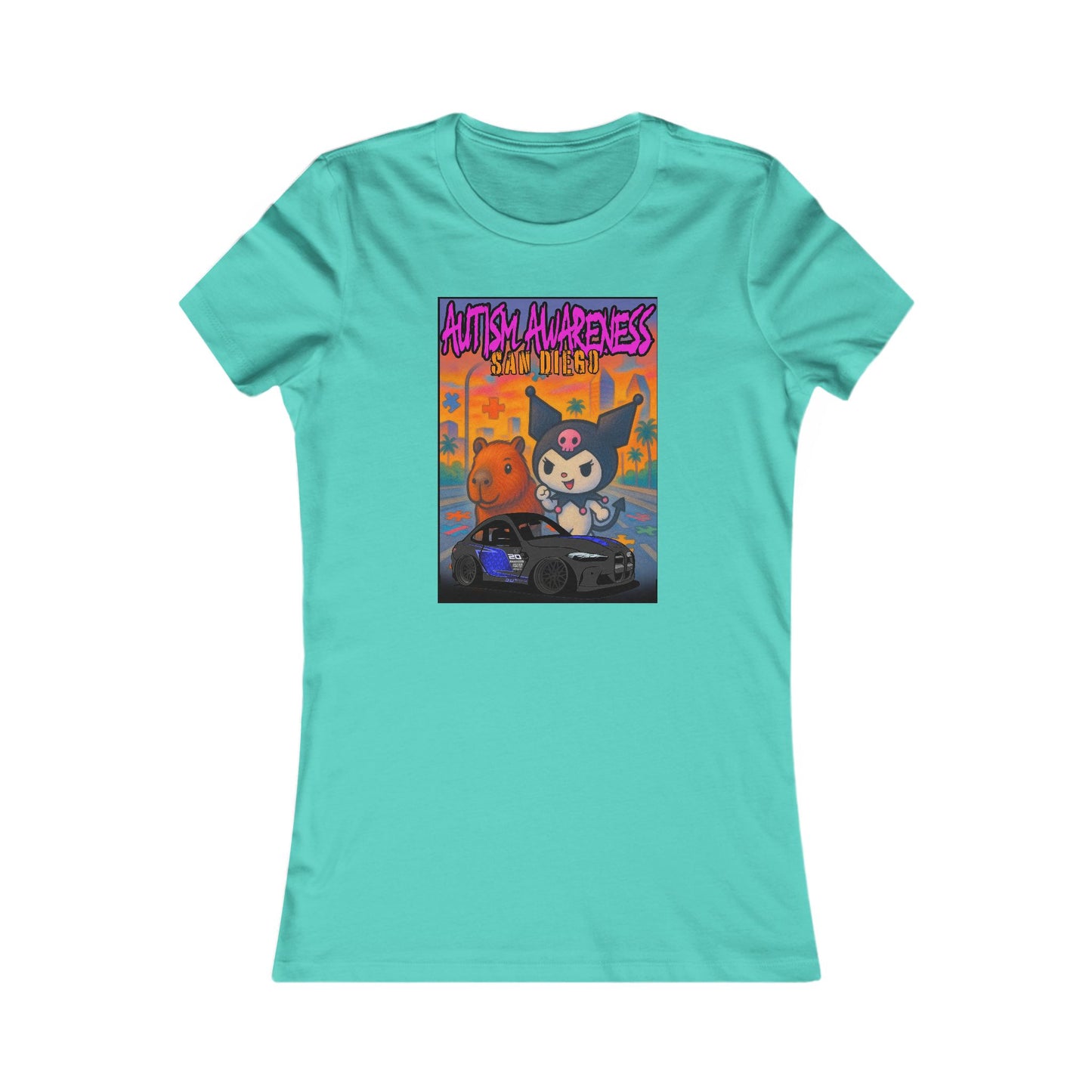 Autism Awareness Women's Favorite Tee - Supportive Graphic T-Shirt