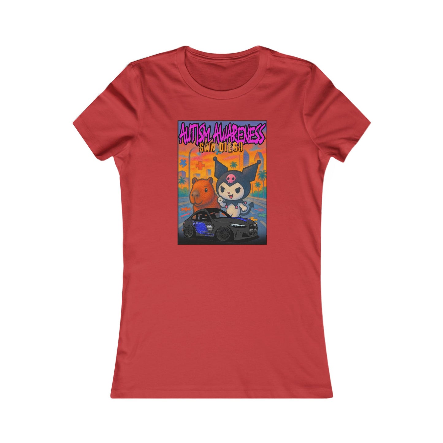 Autism Awareness Women's Favorite Tee - Supportive Graphic T-Shirt