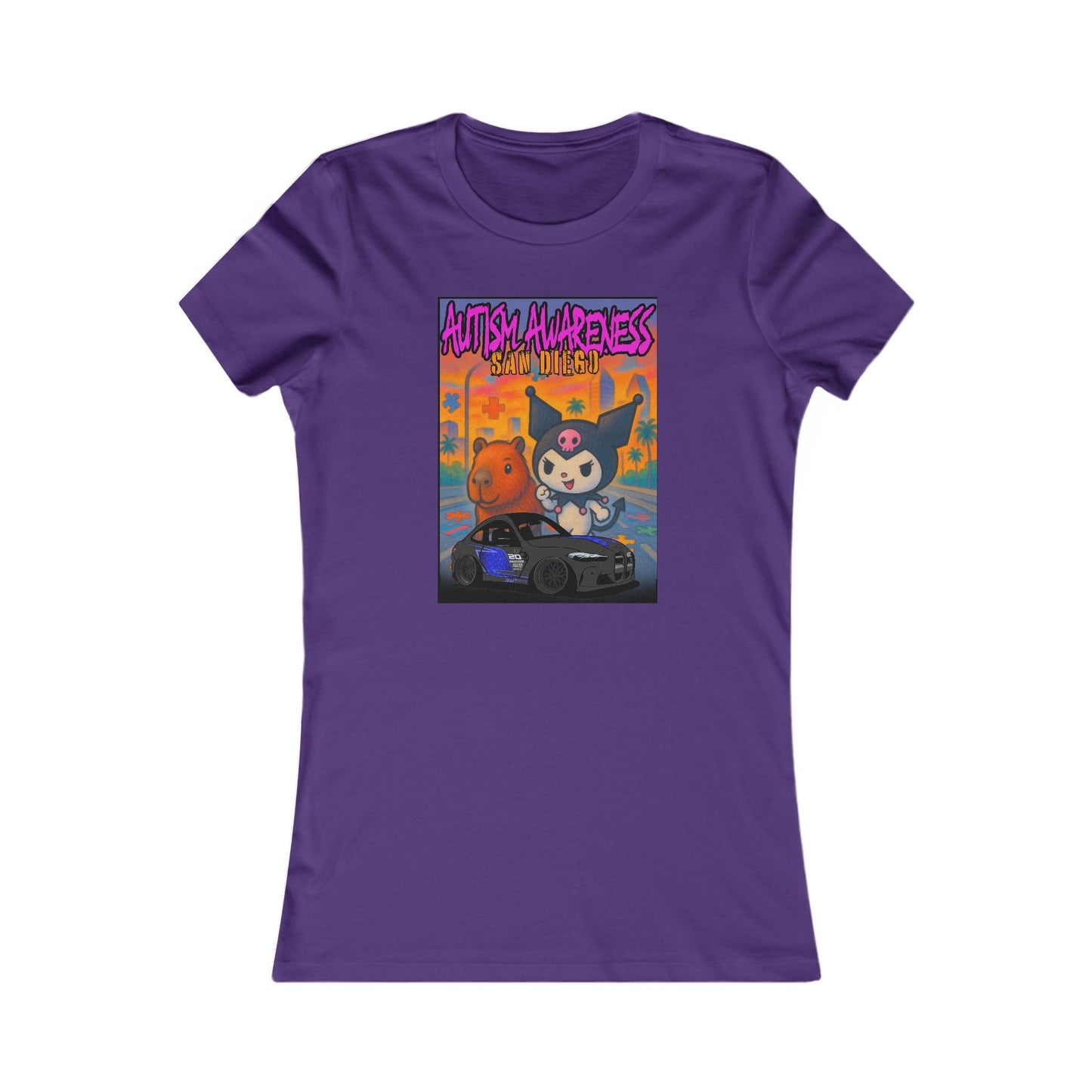 Autism Awareness Women's Favorite Tee - Supportive Graphic T-Shirt