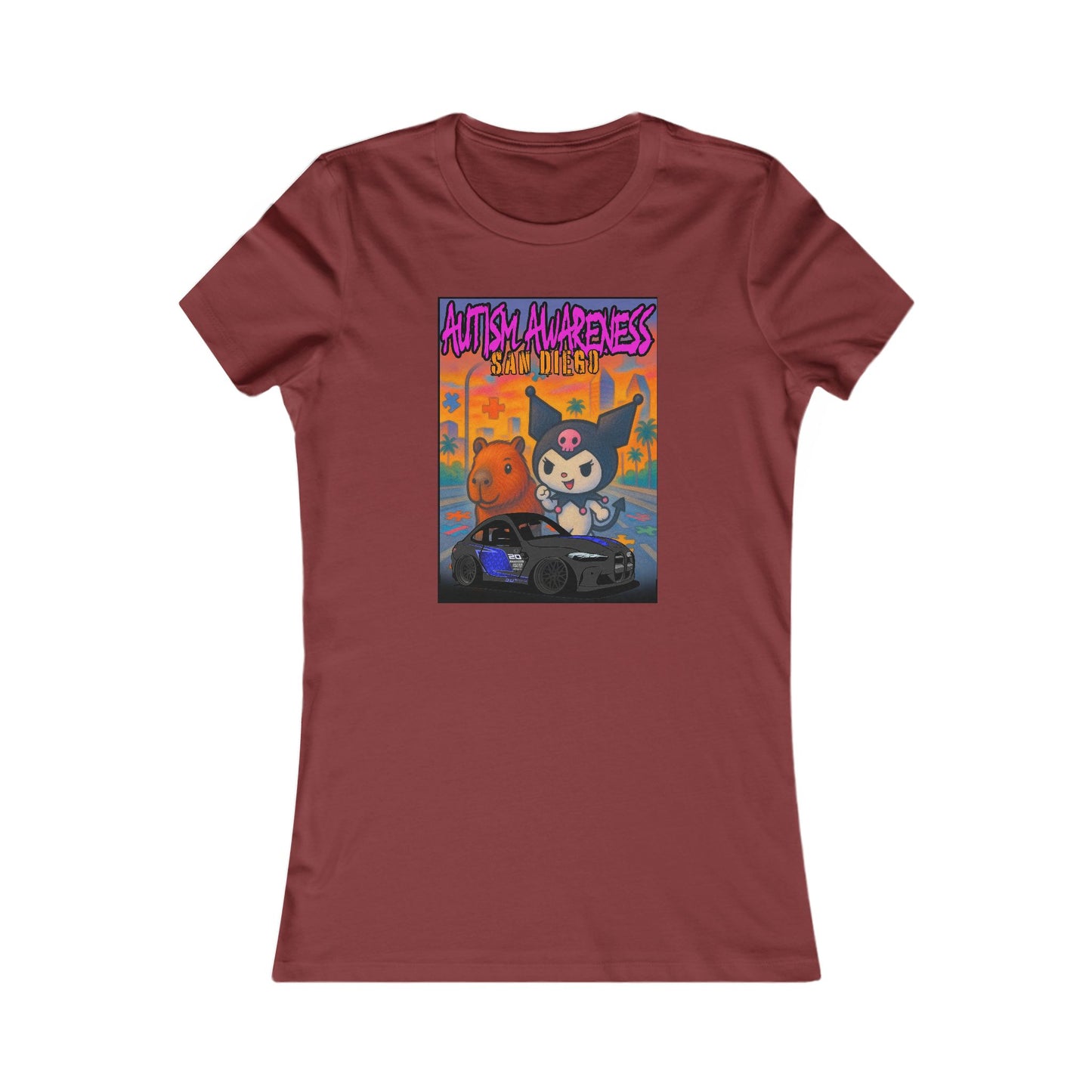 Autism Awareness Women's Favorite Tee - Supportive Graphic T-Shirt