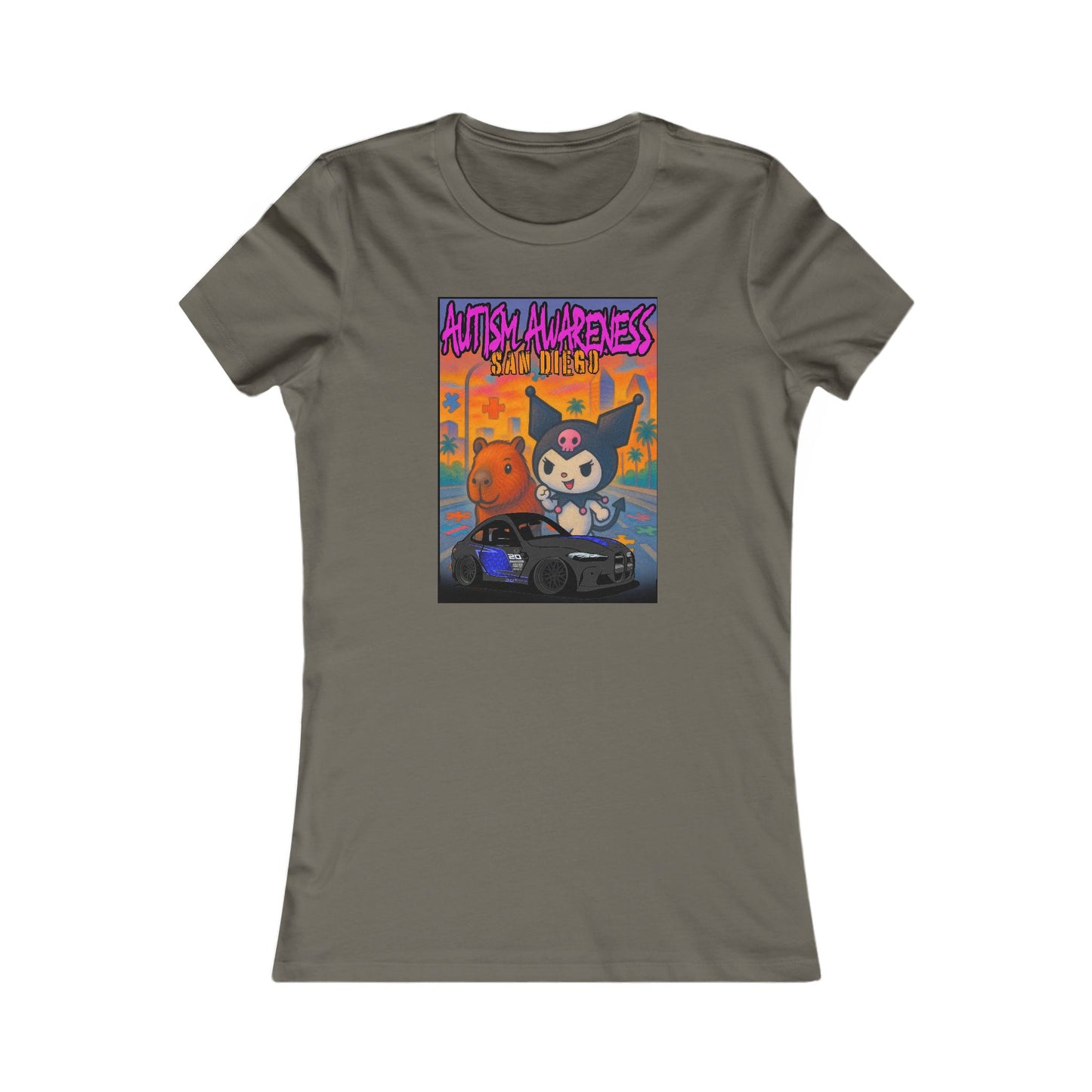 Autism Awareness Women's Favorite Tee - Supportive Graphic T-Shirt