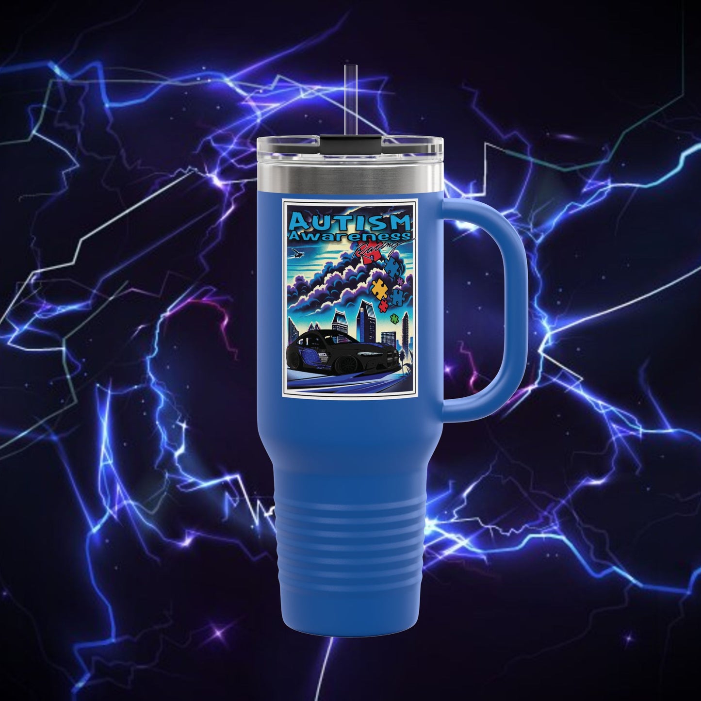 Autism Awareness Insulated Travel Mug – 40oz Adventure Mug