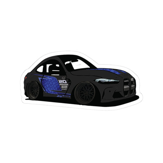 Racing Car Kiss-Cut Stickers - Stylish Vinyl Decals for Car Lovers