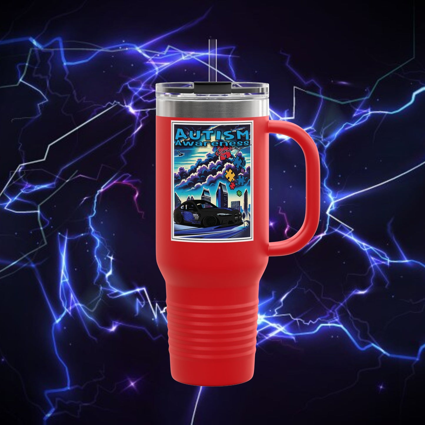 Autism Awareness Insulated Travel Mug – 40oz Adventure Mug