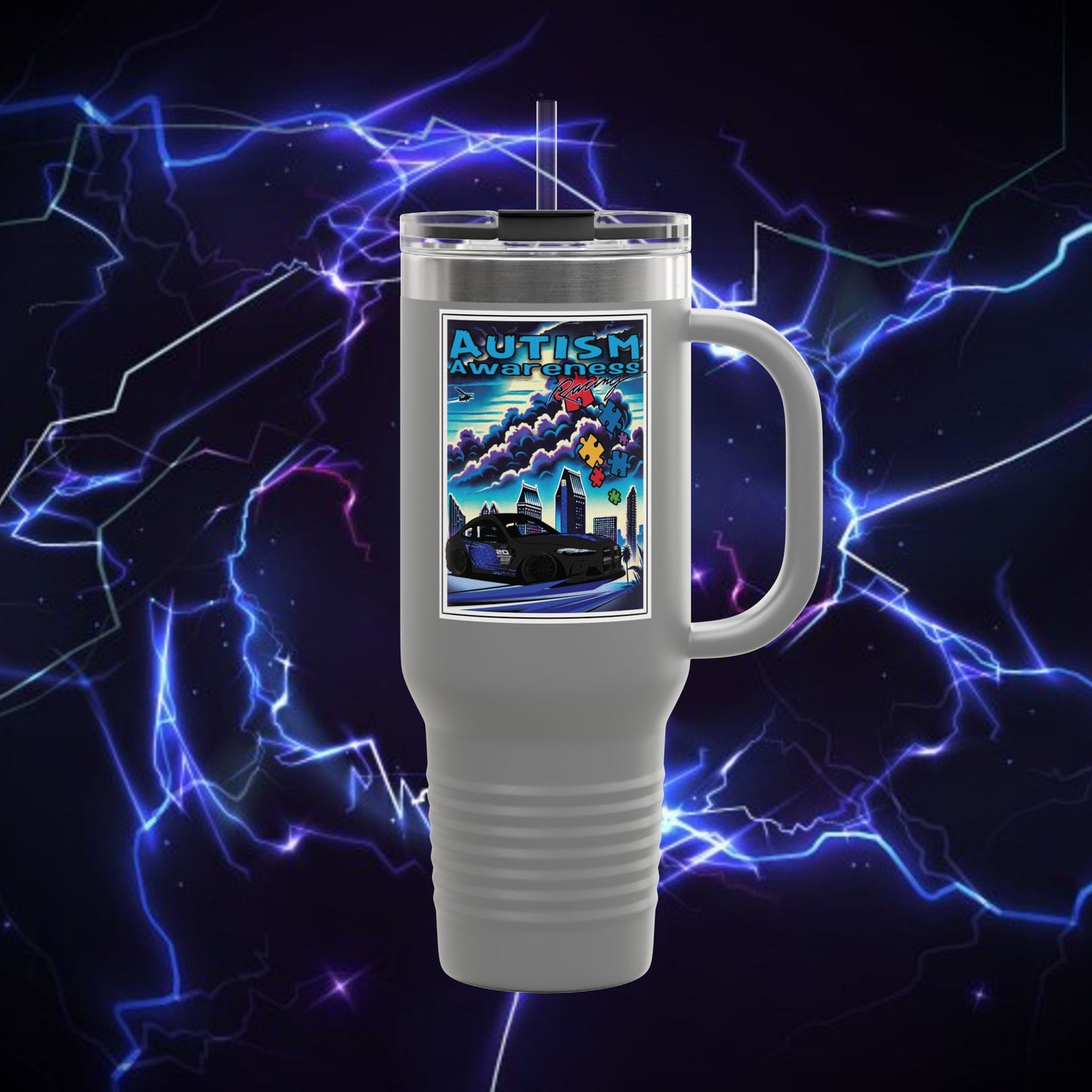 Autism Awareness Insulated Travel Mug – 40oz Adventure Mug