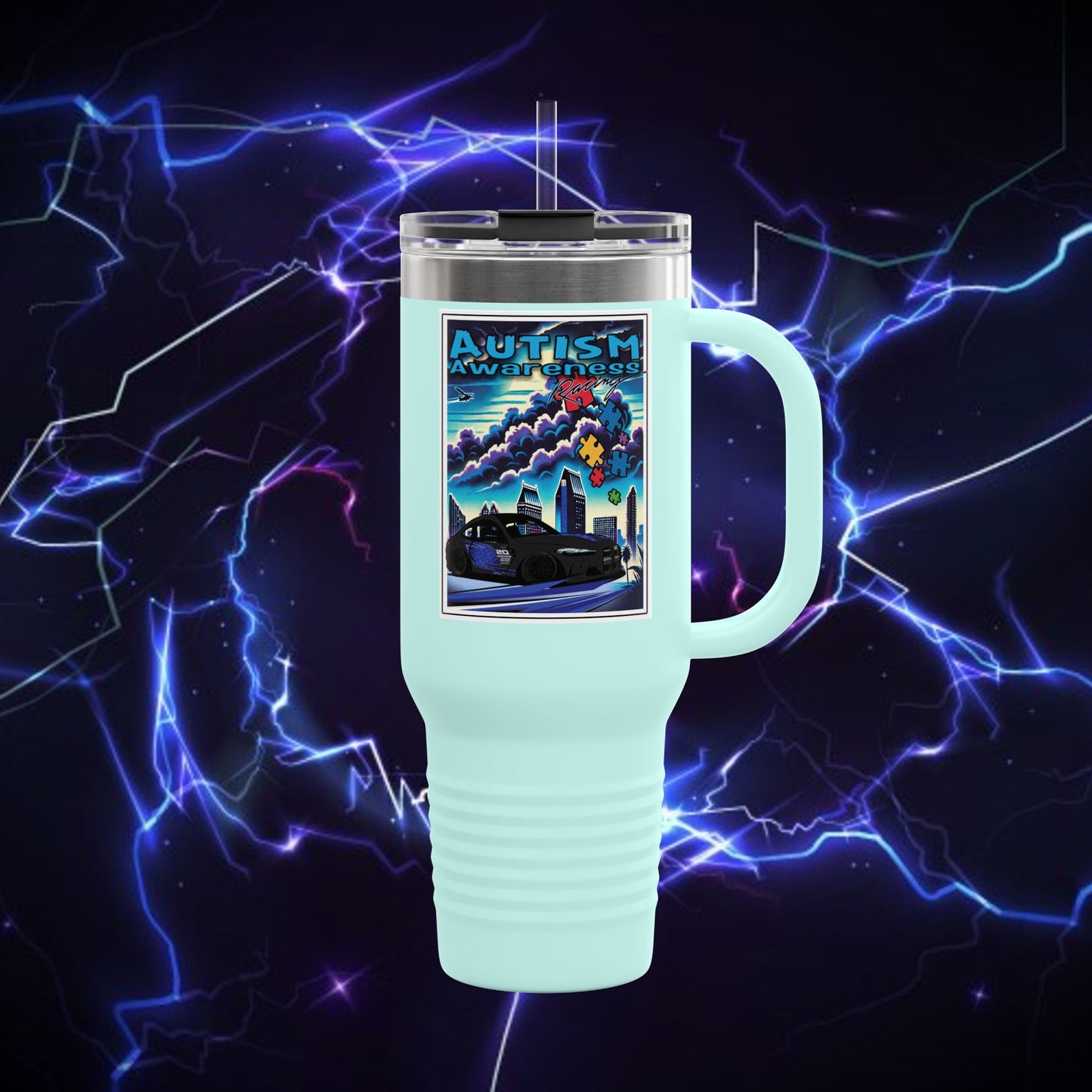 Autism Awareness Insulated Travel Mug – 40oz Adventure Mug