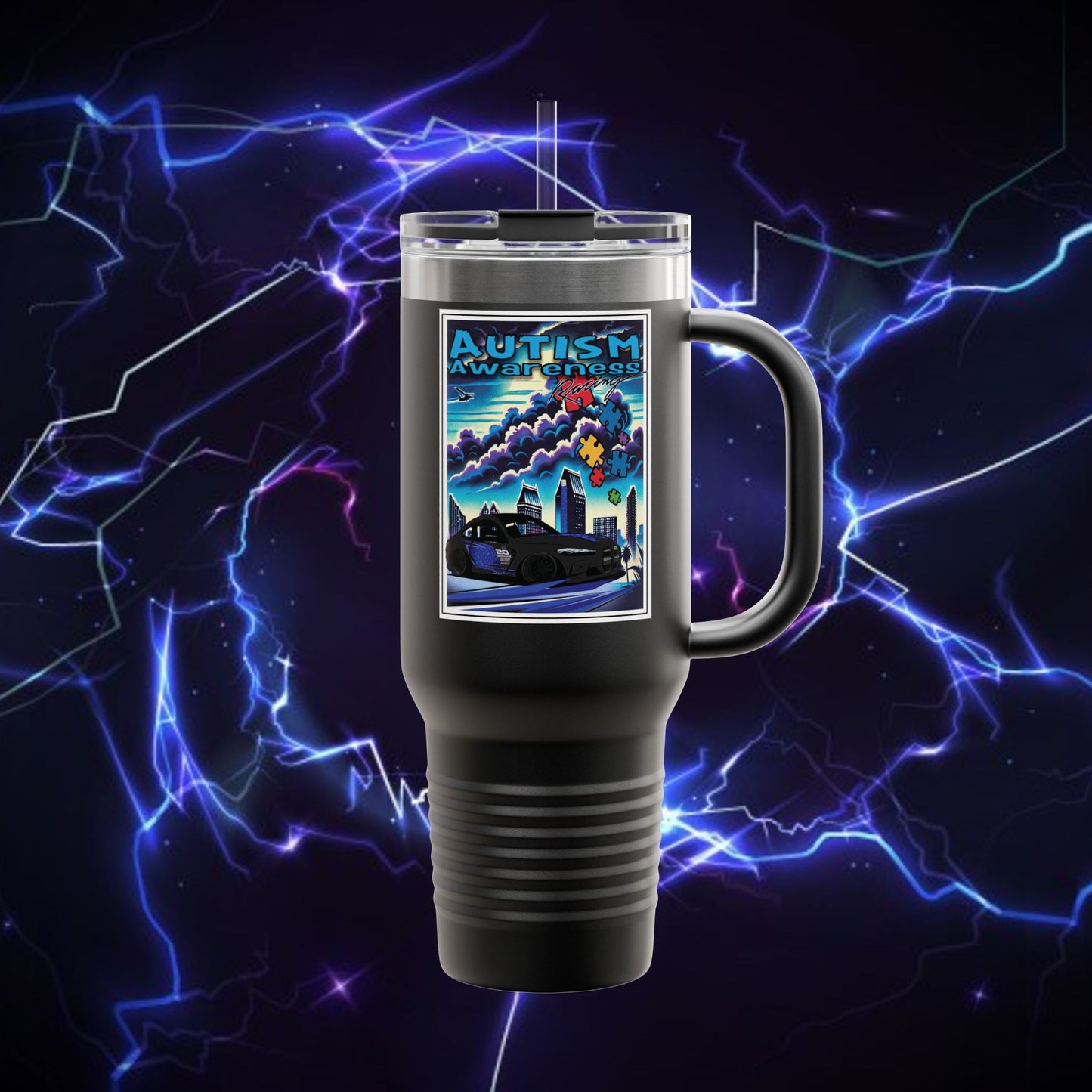 Autism Awareness Insulated Travel Mug – 40oz Adventure Mug